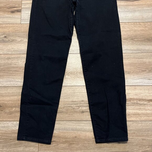 Levis 512 Slim Fit Tapered Fit Denim Jeans SZ 12 MIS L Black Stretch Modern - Picture 3 of 12
